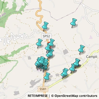 Mappa Via Giuseppe Mazzini, 64012 Campovalano TE, Italia (1.03885)