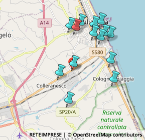 Mappa Zona Industriale Colleranesco, 64021 Giulianova TE, Italia (2.00143)