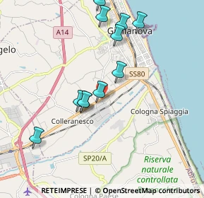Mappa Zona Industriale Colleranesco, 64021 Giulianova TE, Italia (1.96091)