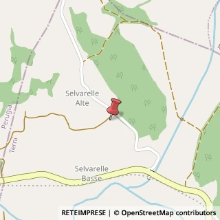 Mappa Strada della Fontane Selvarelle, 1, 05021 Acquasparta, Terni (Umbria)