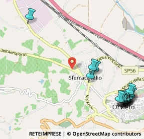 Mappa Strada dell'Aeroporto, 05018 Orvieto TR, Italia (1.596)