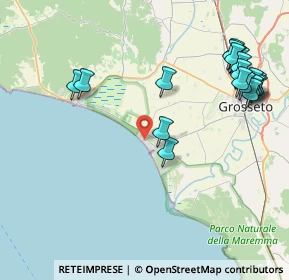 Mappa Via del Giglio, 58100 Marina di Grosseto GR, Italia (10.482)