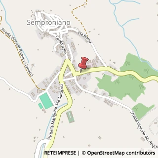 Mappa Via Leonardo da Vinci, 8, 58055 Semproniano, Grosseto (Toscana)