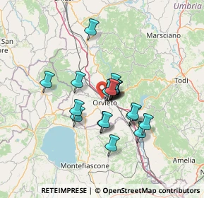 Mappa Via Ombrone, 05018 Orvieto TR, Italia (9.5465)