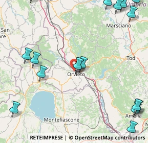 Mappa Via Ombrone, 05018 Orvieto TR, Italia (25.44059)