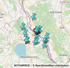 Mappa Via Ombrone, 05018 Orvieto TR, Italia (8.025)