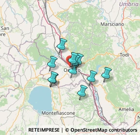 Mappa Via Ombrone, 05018 Orvieto TR, Italia (8.96455)