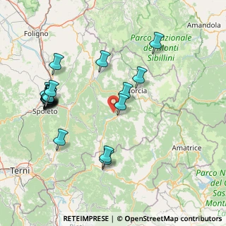 Mappa Località Atri, 06043 Cascia PG, Italia (18.5775)