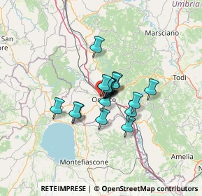 Mappa Via Arno, 05018 Orvieto TR, Italia (7.54056)