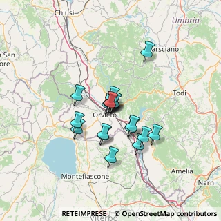 Mappa Via dei Peri, 05018 Orvieto TR, Italia (9.249)