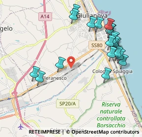 Mappa Via Dolomiti, 64021 Giulianova TE, Italia (2.438)