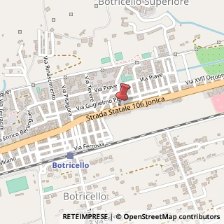 Mappa Strada Statale 106 Jonica, 218, 88070 Botricello, Catanzaro (Calabria)