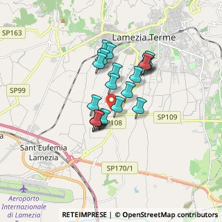 Mappa Via Malvasia, 88046 Lamezia Terme CZ, Italia (1.382)