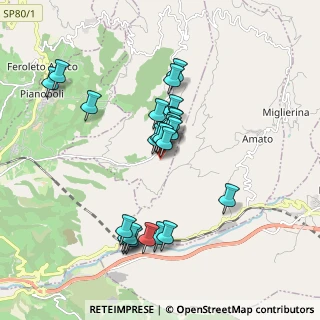 Mappa Via Giovanni XXIII, 88040 Pianopoli CZ, Italia (1.8028)