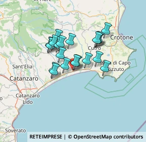 Mappa Via Giolitti, 88070 Botricello CZ, Italia (11.105)