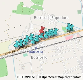 Mappa Via G. Pepe, 88070 Botricello CZ, Italia (0.413)