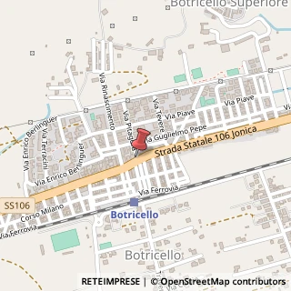 Mappa Via Nazionale, 264, 88070 Botricello, Catanzaro (Calabria)