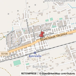 Mappa Vico Nazionale, 88070 Botricello, Catanzaro (Calabria)