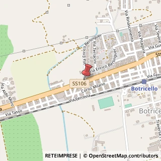 Mappa Via nazionale, 88070 Botricello, Catanzaro (Calabria)
