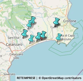 Mappa Piazza Sandro Pertini, 88070 Botricello CZ, Italia (10.96071)