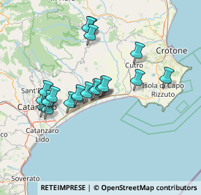 Mappa Contrada Votro, 88070 Botricello CZ, Italia (13.7325)