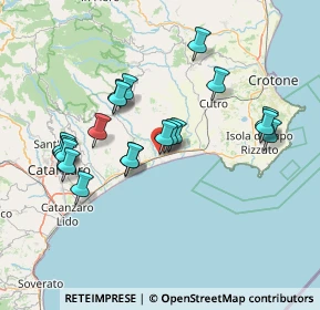 Mappa Contrada Votro, 88070 Botricello CZ, Italia (15.4)