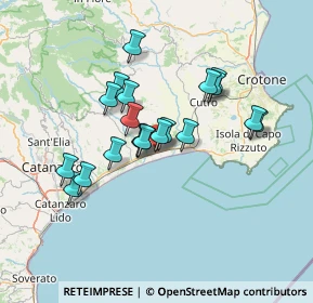 Mappa Via Confalonieri, 88070 Botricello CZ, Italia (12.4645)