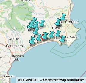 Mappa Via Confalonieri, 88070 Botricello CZ, Italia (11.011)