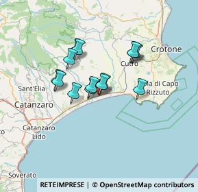 Mappa 88070 Botricello CZ, Italia (10.98429)