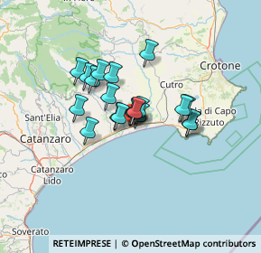 Mappa Via Venezia, 88070 Botricello CZ, Italia (9.6035)