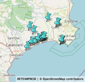 Mappa Via Borgo Nuovo, 88070 Botricello CZ, Italia (8.7665)