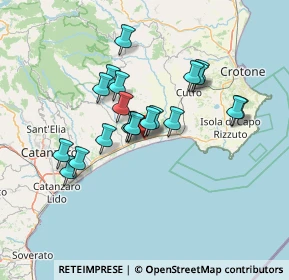 Mappa Via Marina I, 88070 Botricello CZ, Italia (12.5555)