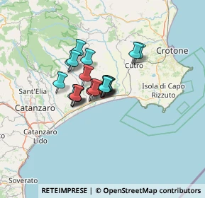 Mappa Via Marina I, 88070 Botricello CZ, Italia (8.2925)