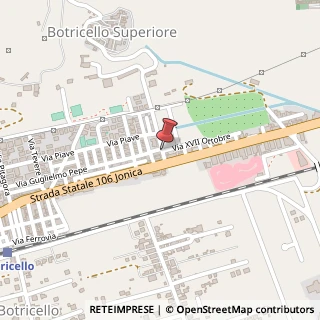 Mappa Via per Botricello Superiore, 24, 88070 Botricello, Catanzaro (Calabria)