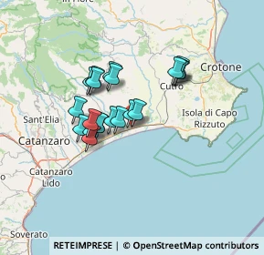 Mappa Via Piave, 88070 Botricello CZ, Italia (11.378)