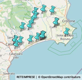 Mappa Via Piave, 88070 Botricello CZ, Italia (15.286)