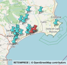 Mappa Via Piave, 88070 Botricello CZ, Italia (14.4645)