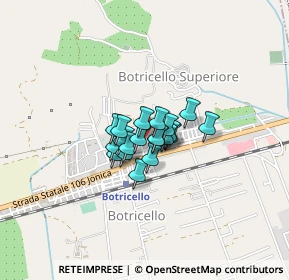 Mappa Via Tevere, 88070 Botricello CZ, Italia (0.22)