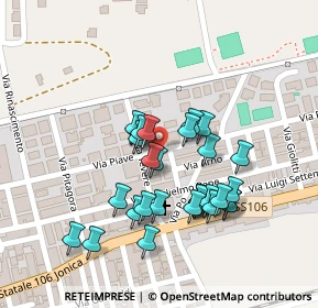 Mappa Via Tevere, 88070 Botricello CZ, Italia (0.08667)