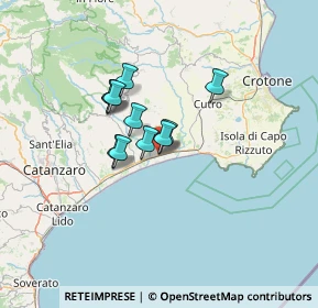 Mappa Via Pitagora, 88070 Botricello CZ, Italia (9.52182)