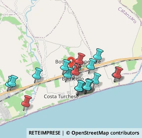 Mappa Via Pitagora, 88070 Botricello CZ, Italia (1.8715)