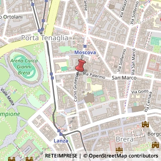 Mappa Corso Garibaldi, 50, 20121 Milano, Milano (Lombardia)