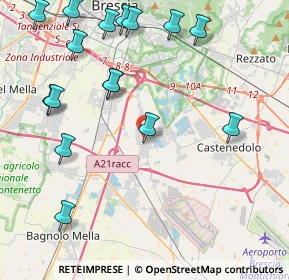 Mappa Via Giuseppe Verdi, 25010 Borgosatollo BS, Italia (5.13125)