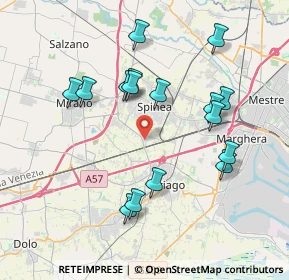 Mappa Via Firenze, 30038 Spinea VE, Italia (3.74938)