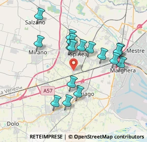 Mappa Via Firenze, 30038 Spinea VE, Italia (3.44588)