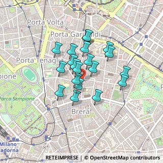 Mappa Via San Marco, 20121 Milano MI, Italia (0.3255)