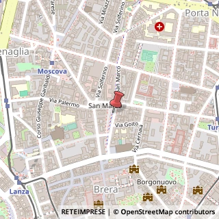 Mappa Via San Marco,  16, 20121 Milano, Milano (Lombardia)