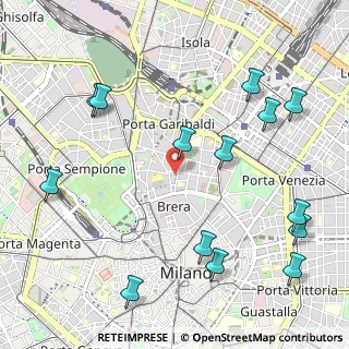 Mappa Via San Marco, 20121 Milano MI, Italia (1.31571)