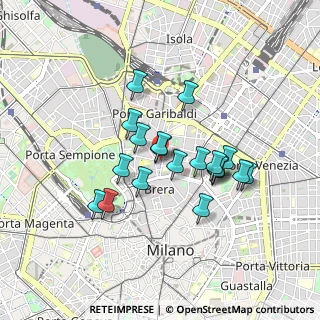 Mappa Via San Marco, 20121 Milano MI, Italia (0.718)