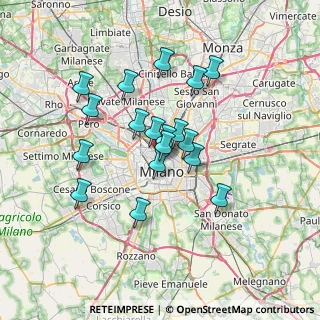 Mappa Via San Marco, 20121 Milano MI, Italia (5.76111)